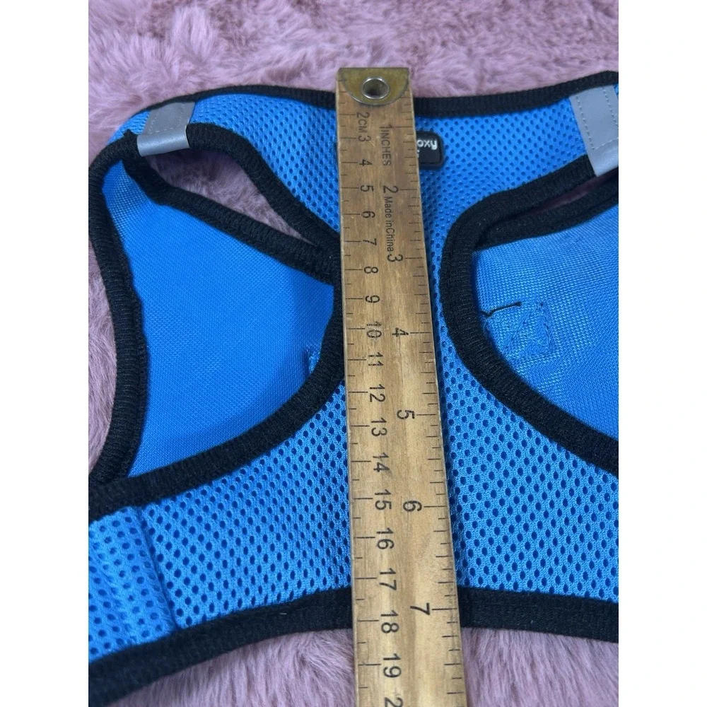 Dog Harness, Blue Mesh, Size LARGE WITH BLACK